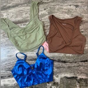 Crop Top/Tank Top/Going Out Tops Bundle (3 Piece Bundle)